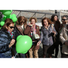 Las voluntarias del Teléfono, con la concejala Montserrat Gutiérrez, en Botines.