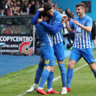 Guille Donoso volvió a ser uno de los futbolistas más destacados de la Deportiva en el duelo del domingo en Barreiro. ANA F. BARREDO
