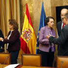 Las ministras firmaron el acuerdo del carbón con los sindicatos