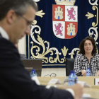 La presidenta de las Cortes, en la última reunión del Patronato de la Fundación Villalar-Castilla y León.