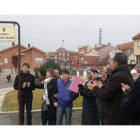 Autoridades del Ayuntamiento de Villaquilambre y de la Universidad estuvieron presentes en el homenaje a Fabián Estapé.