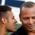 Neymar junto a su padre