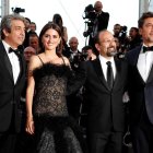 Ricardo Darín, Penélope Cruz, Farhadi y Javier Bardem. IAN LANGSDON