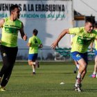 Roberto Puente y Diego ya vivieron el primer ascenso a Segunda B y desean repetirlo. JESÚS F. SALVADORES