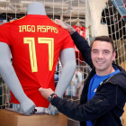 El delantero gallego Iago Aspas jugará en Rusia su primer Mundial. SALVADOR SAS