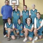 Formación del colegio Luis Vives que milita en el grupo A2 de la categoría preminibasket femenino