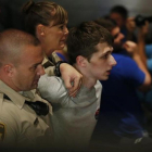 Michael Sandford en el momento de su detención en el casino Treasure Island de Las Vegas.