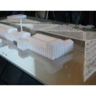 La maqueta del Palacio de Congresos se presentó en el centro cívico León Oeste en febrero del pasado