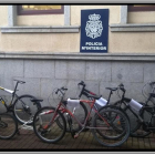 Imagen de las bicicletas recuperadas por la Policía Nacional. DL