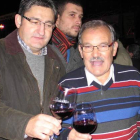 Campillo y Prada, brindando con el Maceración 2012.