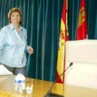 La consejera María Jesús Ruiz, tras la reunión ayer del Consejo de Gobierno