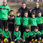 Formación del equipo de La Robla A que milita en la categoría prebenjamín.