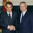 José Luis Rodríguez Zapatero y Colin Powell, durante su encuentro