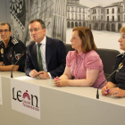 Martín Muñoz, Fernando Salguero, Aurora Baza y Edelmira Martínez. DL