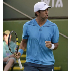 Verdasco celebra su triunfo ante el argentino Zeballos.