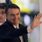 El presidente de Brasil, Jair Bolsonaro, durante un evento en el Parlamento brasileño.