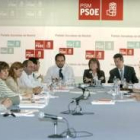 Los miembros del nuevo órgano de dirección del PSM , ayer