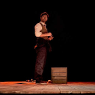 El actor Juan Diego Botto en un momento de la función. DL