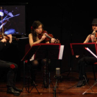 Dos violines, una viola y un chelo integran el cuarteto.