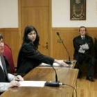 La magistrada de violencia de género en León, durante el acto de su toma de posesión el 8 de marzo