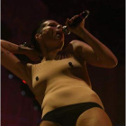 Bimba Bosé durante un concierto en León el año pasado.