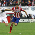 Arbeloa, junto a Diego Costa, en el partido ante el Atlético, el último que jugó.