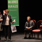 Isabel Pereira, Elisa Gómez y Pilar González fueron ayer las protagonistas. L. DE LA MATA
