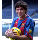 Demetrio Albertini en su etapa como jugador del Barça.