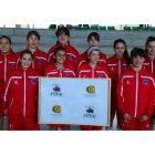 Las integrantes del Agustinos Baloncesto Femenino que disputarán el Nacional en Lanzarote.
