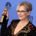 La actriz Meryl Streep con el premio honorífico. MIKE NELSON