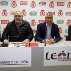 Marco Izquierdo, Ángel Álvarez, López Benito y Juan Francisco Martín presentan ‘El Reto Cerlesa’. MARCIANO PÉREZ