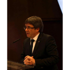 El presidente de la Generalitat, Carles Puigdemont. TONI ALBIR