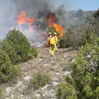 Incendio en Aragón.