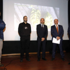 El director de Lúpulos de León y los directivos de Hopsteiner en Europa y España. MARCIANO PÉREZ