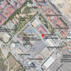La zona de Molins de Rei en la que se ha registrado el incendio.