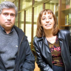 Francisco Carantoña y Elena Aguado, del departamento de Historia de la Universidad de León.