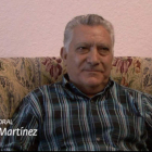 Ismael Martínez Ibán, ‘El Piedra’, en la grabación de ‘Memoria Oral de la Minería’.