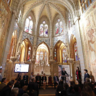La capilla del palacio episcopal de Astorga acogió ayer la presentación del tercer Congreso Mundial sobre Gaudí. JESÚS F. SALVADORES