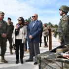 La ministra de Defensa, Margarita Robles, ayer, en Burgos. BORJA ORDÓÑEZ