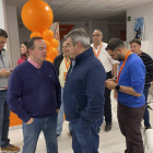 Justo Fernández, en la sede después de conocer el recuento. DL