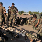 Soldados franceses en una base del ejército de Malí en Bamako.