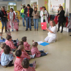 El alcalde de San Andrés, ayer durante su visita a las obras de amplaiciópn de la escuela infantil.