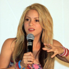 La cantante colombiana Shakira participa en la realización del vídeo de la canción 'La bicicleta'.