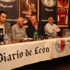 Juan Carlos Franco, Manolo Macías, José Manuel Otero y Serafín Vázquez, en la presentación.