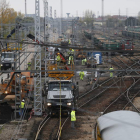 Los trabajos para adaptar el ancho de vía a la llegada del AVE se intensifican en la capital
