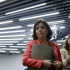 La vicepresidenta del Gobierno en funciones, Soraya Sáenz de Santamaría, habló del tema. MARISCAL