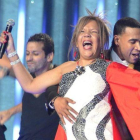 Loalwa Braz, vocalista Kaoma, en la entrega de los premios Billboard Latinos.