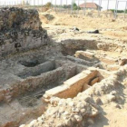 Un aspecto de las excavaciones en Marialba de la Ribera.