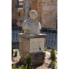 El busto de Ponce de León, repuesto en el parque.