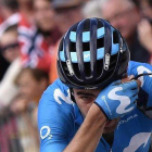 Mikel Landa, en una etapa del Tour de Francia 2019.